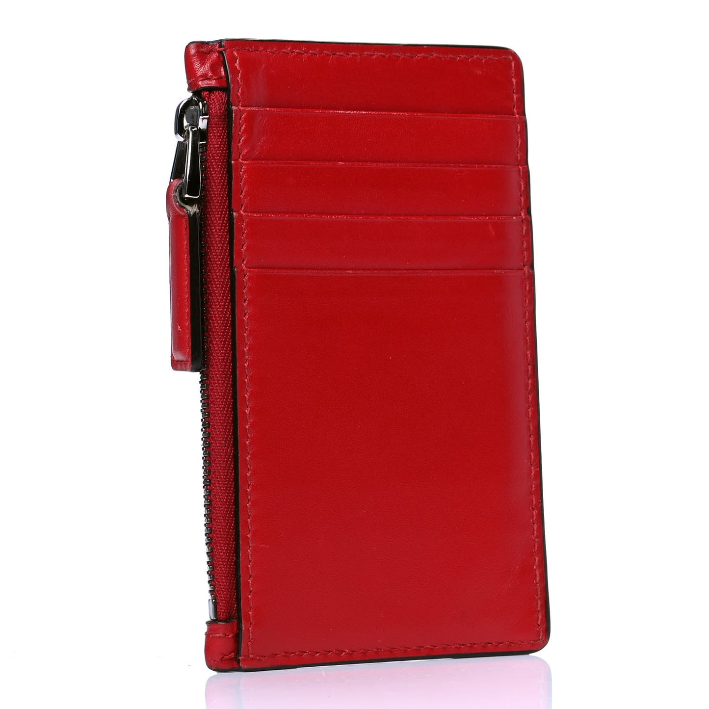 Guccissima Signature Coin Case Card Holder Hibiscus Red
