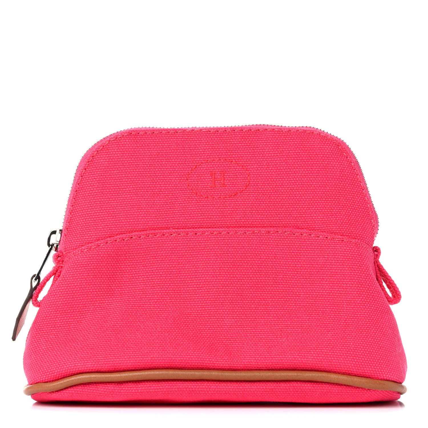 Hermes Cotton Canvas Mini Bolide Travel Cosmetic Pouch 1 of 10