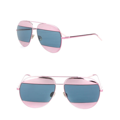 Christian Dior Split 1 Aviator Sunglasses Pink Blue 1 of 6