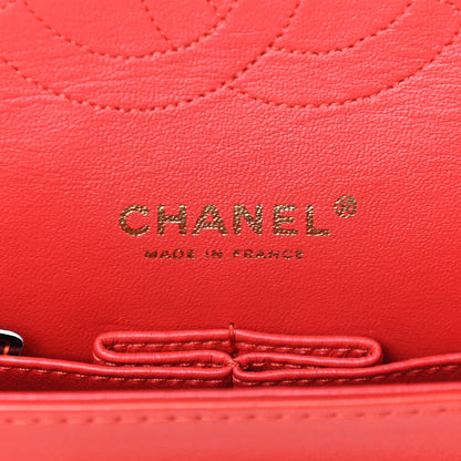 Chanel Lambskin Quilted Medium Double Flap Red 6 of 9