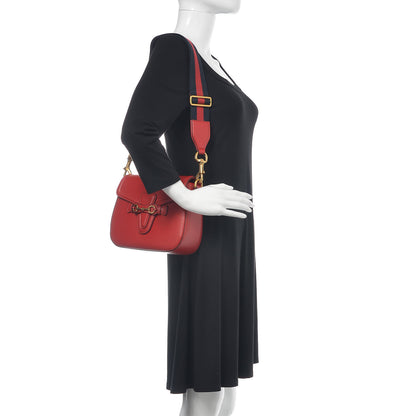Gucci Ruinart Calfskin Medium Lady Web Shoulder Bag Hibiscus Red 3 of 13
