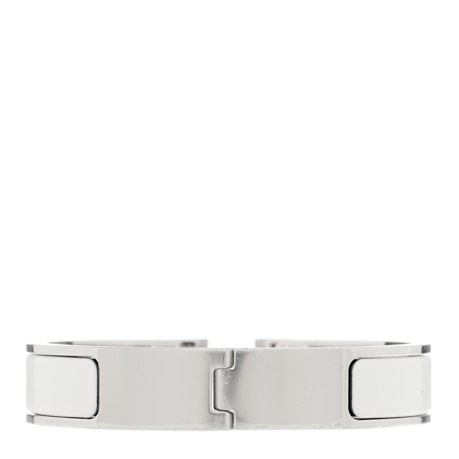 Hermes Enamel Narrow Clic Clac H Bracelet PM White 3 of 5