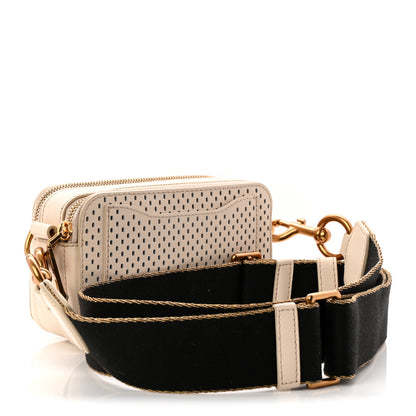Marc Jacobs Perforated Calfskin Small Snapshot Camera Bag Tapioca 3 of 11