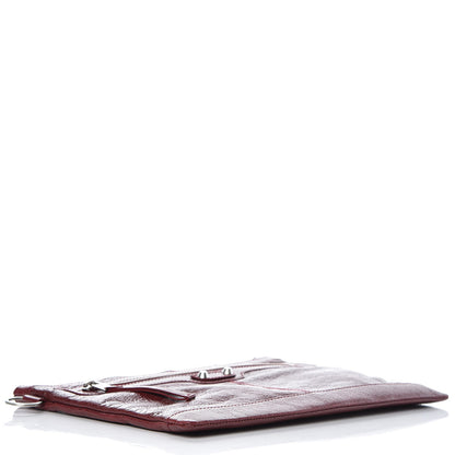 Balenciaga Agneau Arena Classic Hardware Medium Clip Rouge Grenat 4 of 7