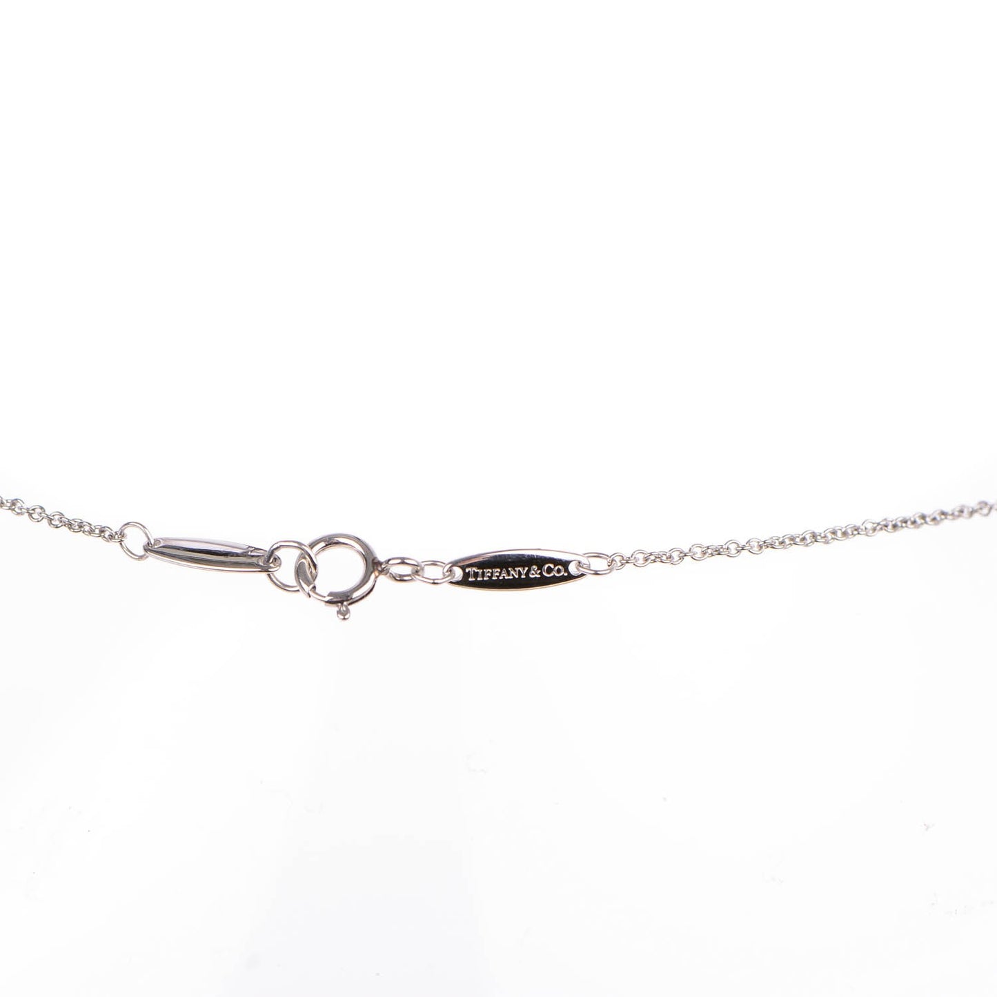Platinum Diamond .12ct Elsa Peretti Diamonds by the Yard Pendant Necklace