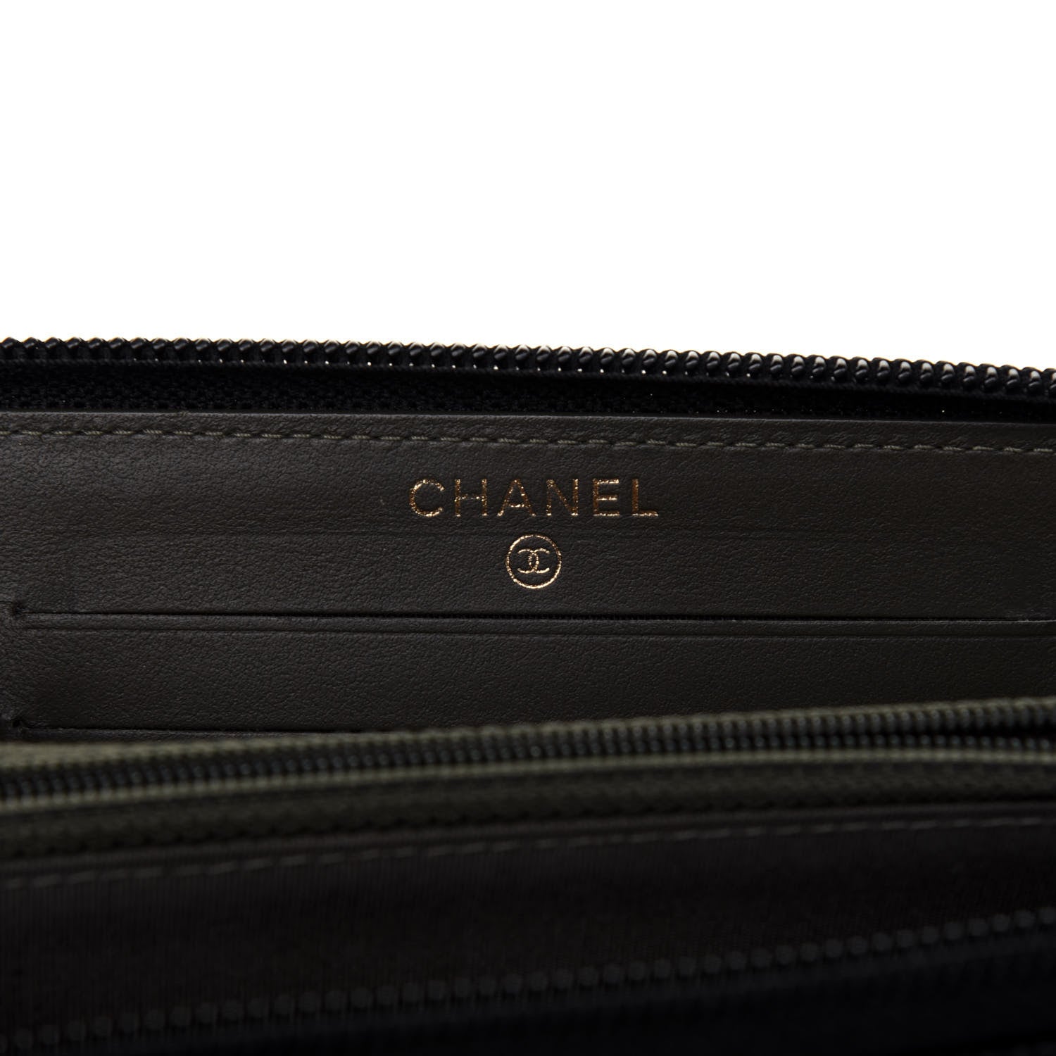 Chanel Caviar Quilted Small Boy Zip Around Wallet Black 6 of 12