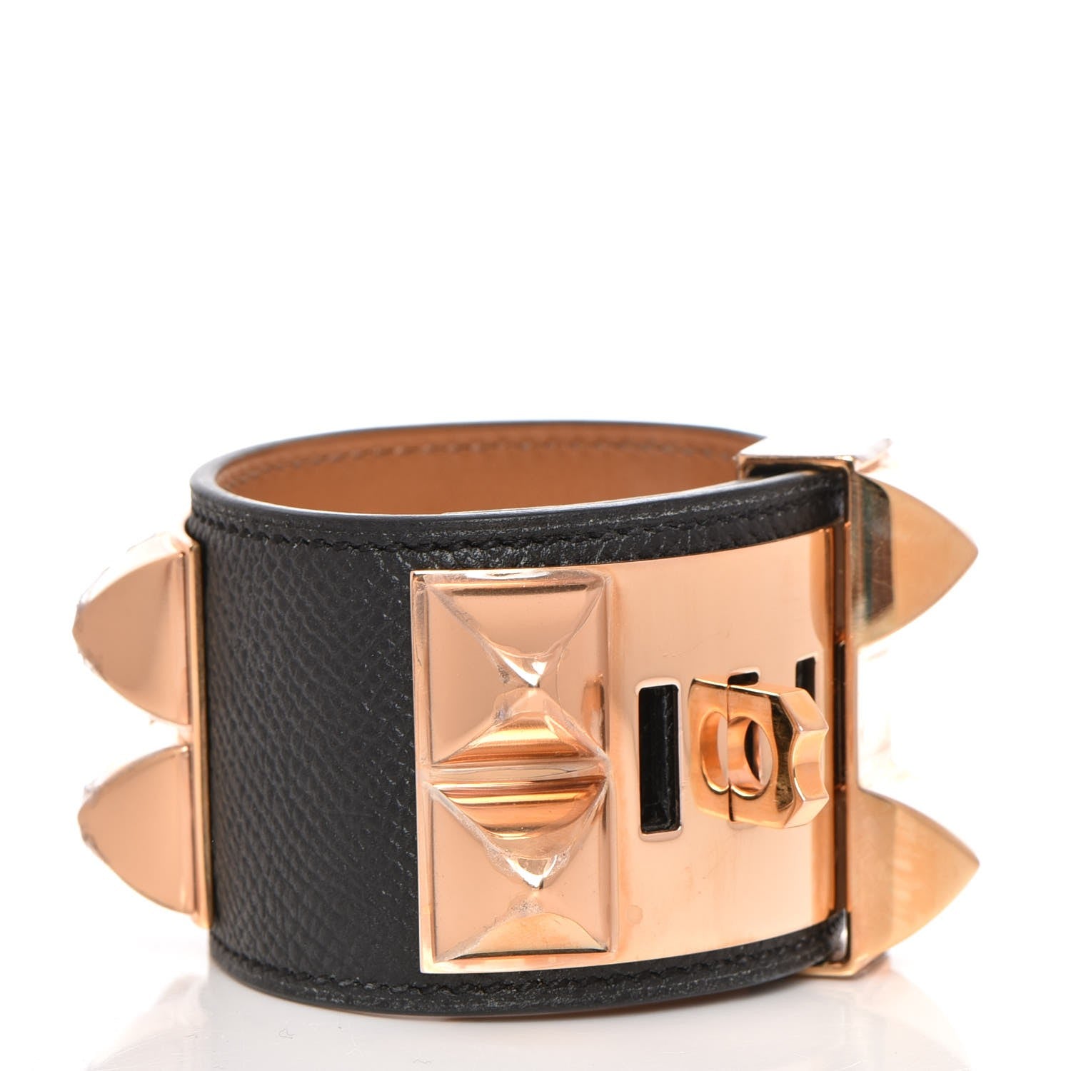 Hermes Epsom Collier de Chien CDC Bracelet S Black 3 of 6