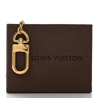 Louis Vuitton Metal Pochette Extender Key Ring Chain Gold 5 of 5