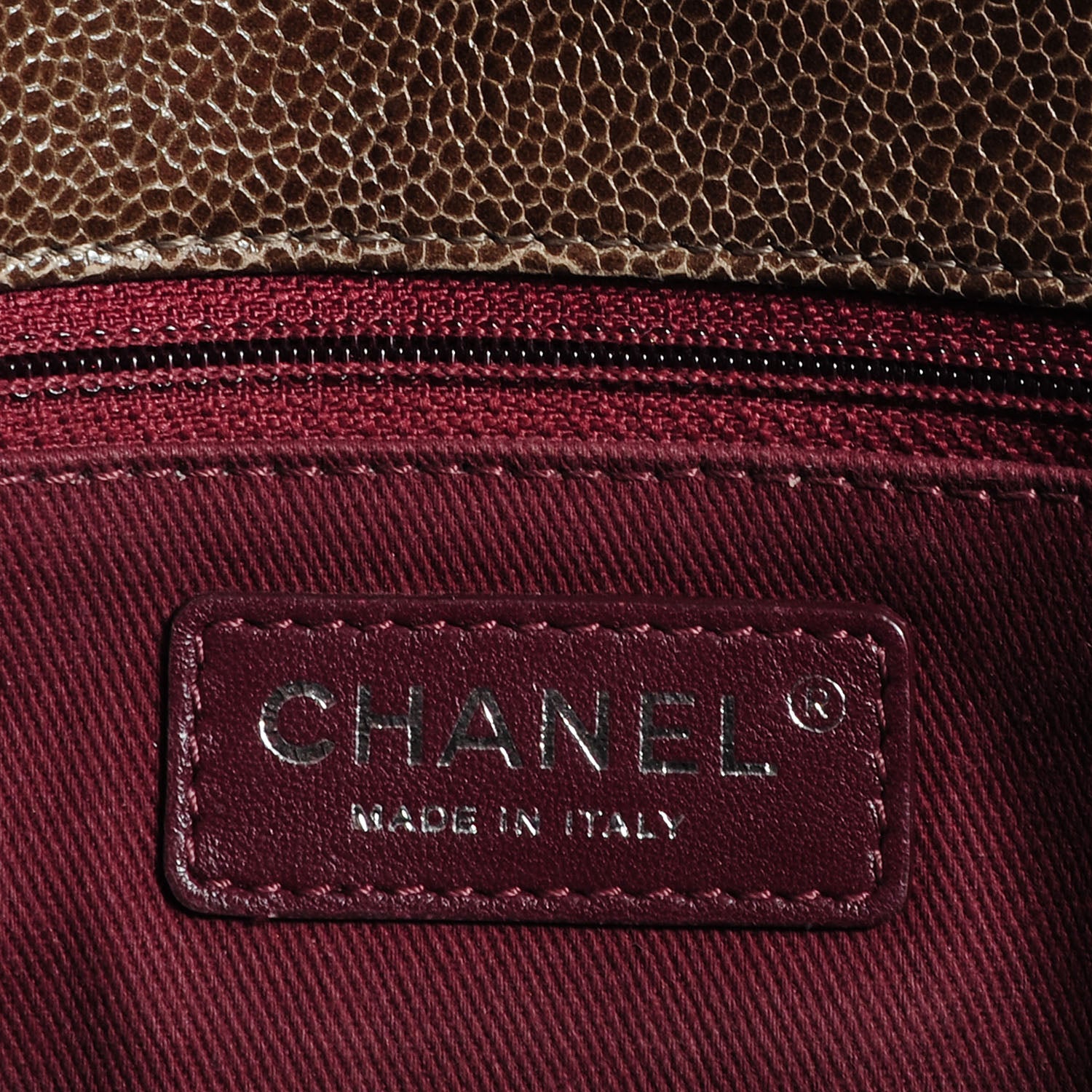 Chanel Crumpled Grained Calfskin CC Crave Jumbo Flap Brown 12 of 12