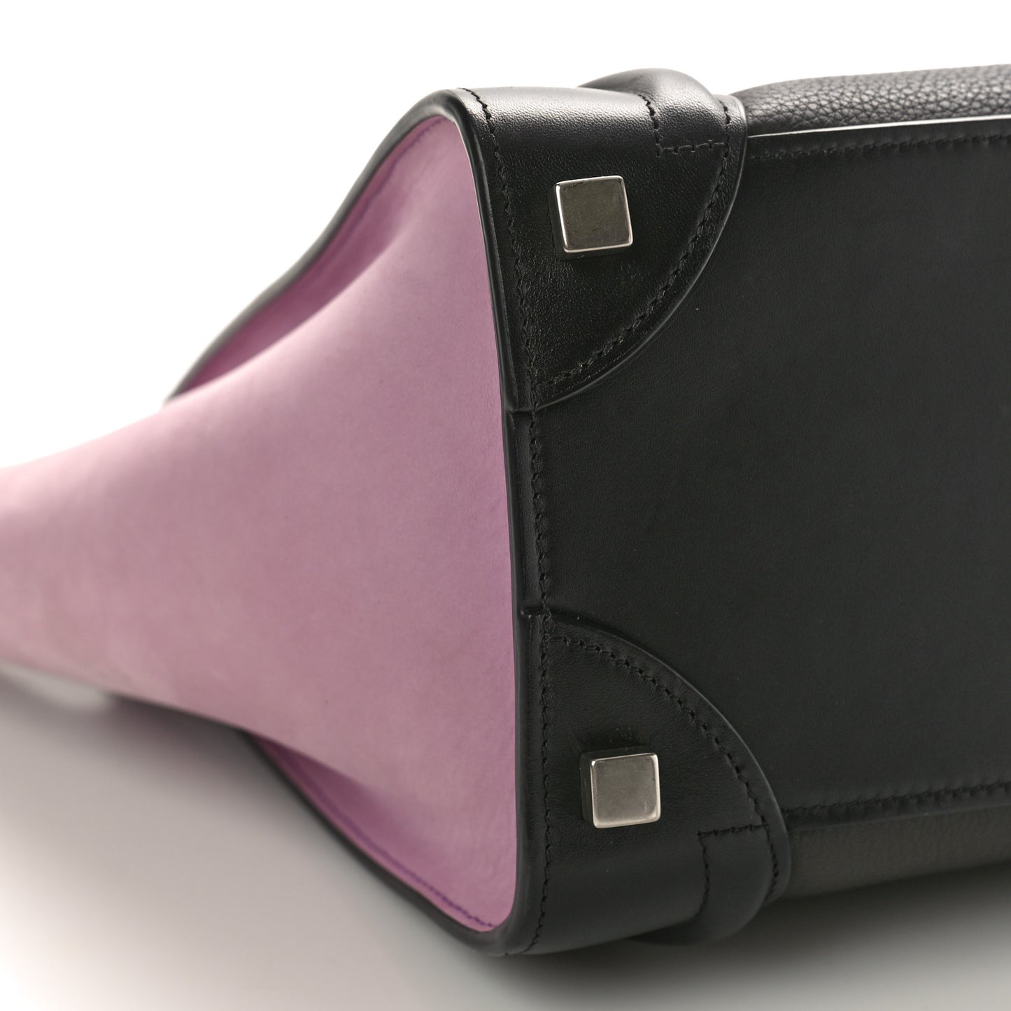 Smooth Drummed Calfskin Micro Tri-Color Luggage Anthracite