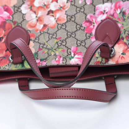 Gucci Soft GG Supreme Monogram Blooms Medium Crossbody Tote Beige Multicolor Dry Rose 10 of 12