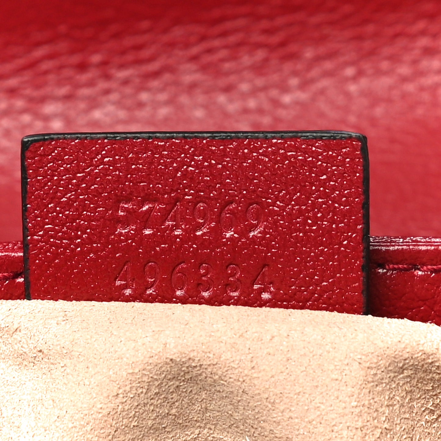 Vintage Effect Calfskin Matelasse Diagonal Super Mini Torchon GG Marmont Shoulder Bag Black Romantic Cherry