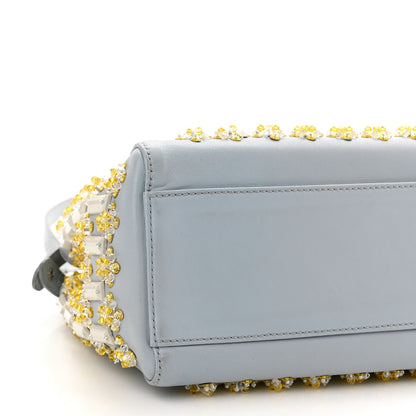 Fendi Nappa Crystal Mini Peekaboo Iconic Satchel Light Blue 9 of 11