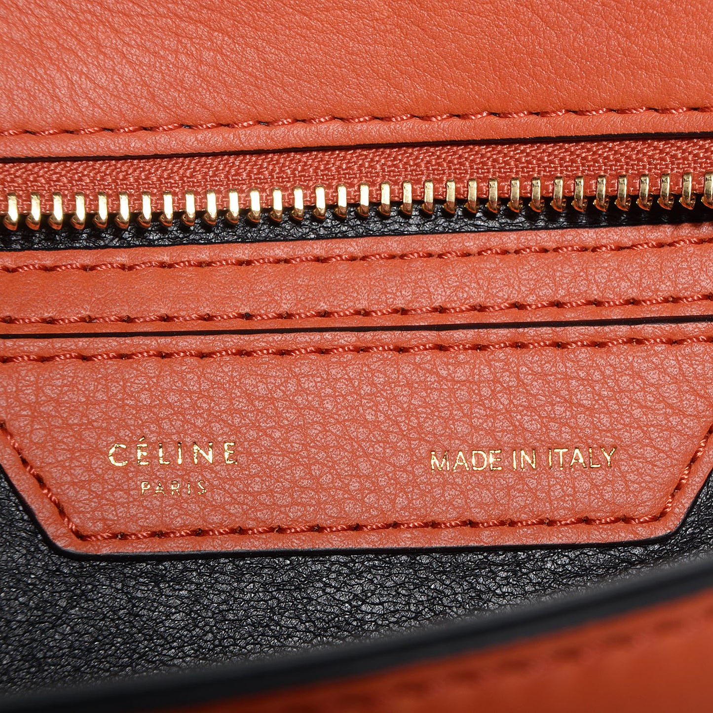 Calfskin Suede Medium Trapeze Orange