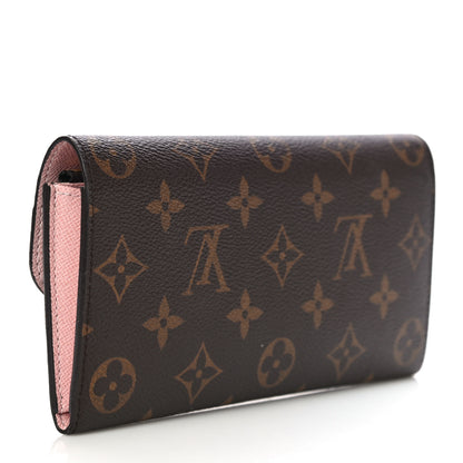 Louis Vuitton Monogram Emilie Wallet Rose Ballerine 3 of 10