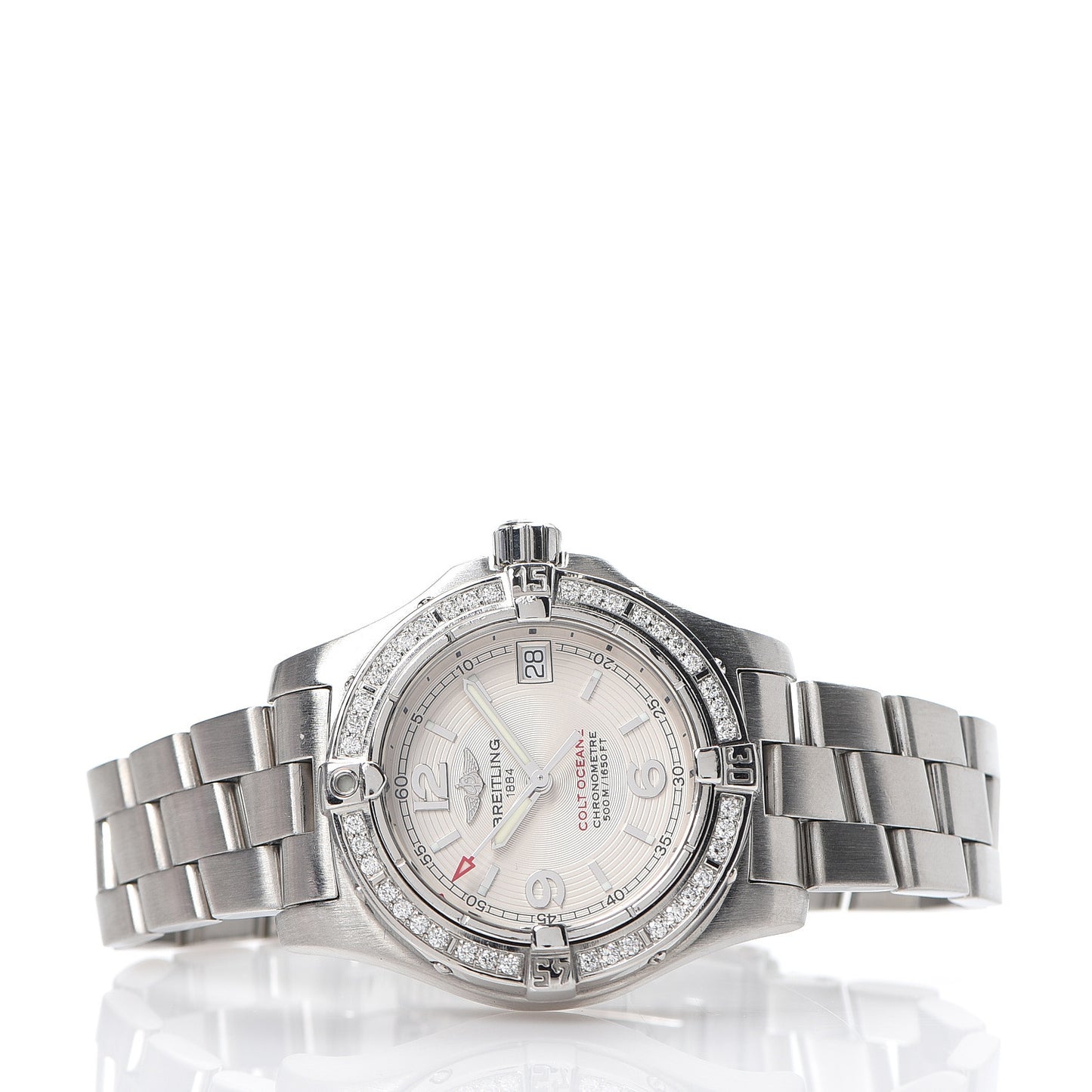 Stainless Steel Diamond 33mm Colt Oceane Quartz Watch A77380