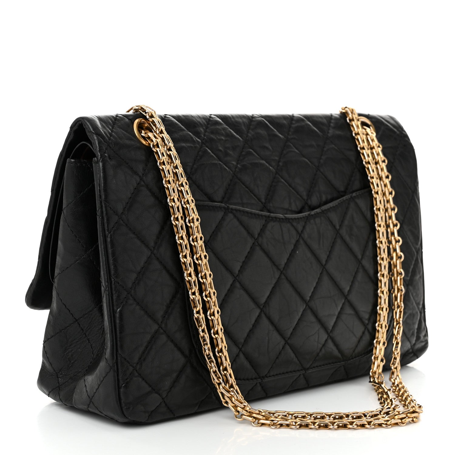 Chanel Aged Calfskin Quilted 2.55 Reissue 227 Flap Black 3 of 10