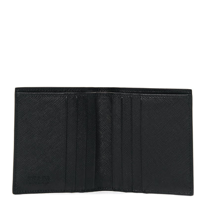 Prada X UNIVERSAL STUDIOS Saffiano Frankenstein Heart Studded Bi-Fold Wallet Fuxia 5 of 7