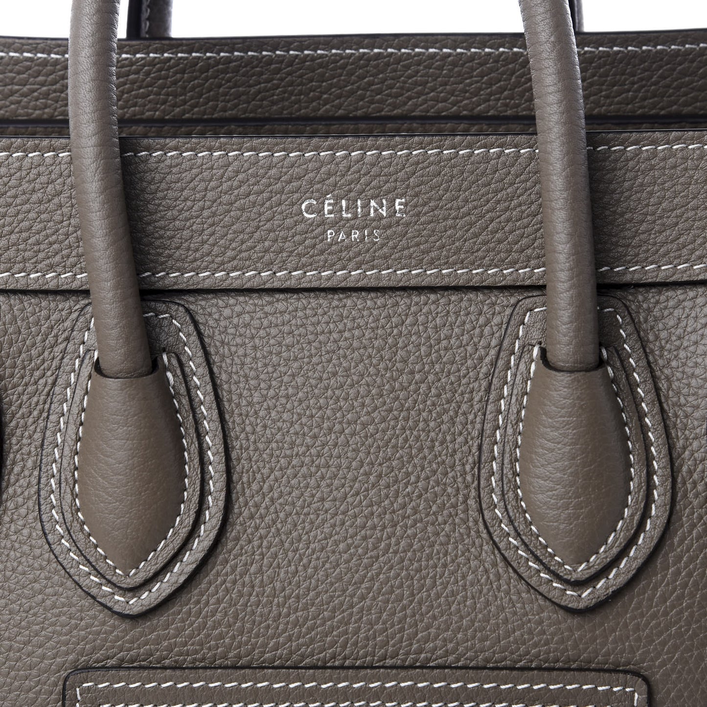 Drummed Calfskin Nano Luggage Souris