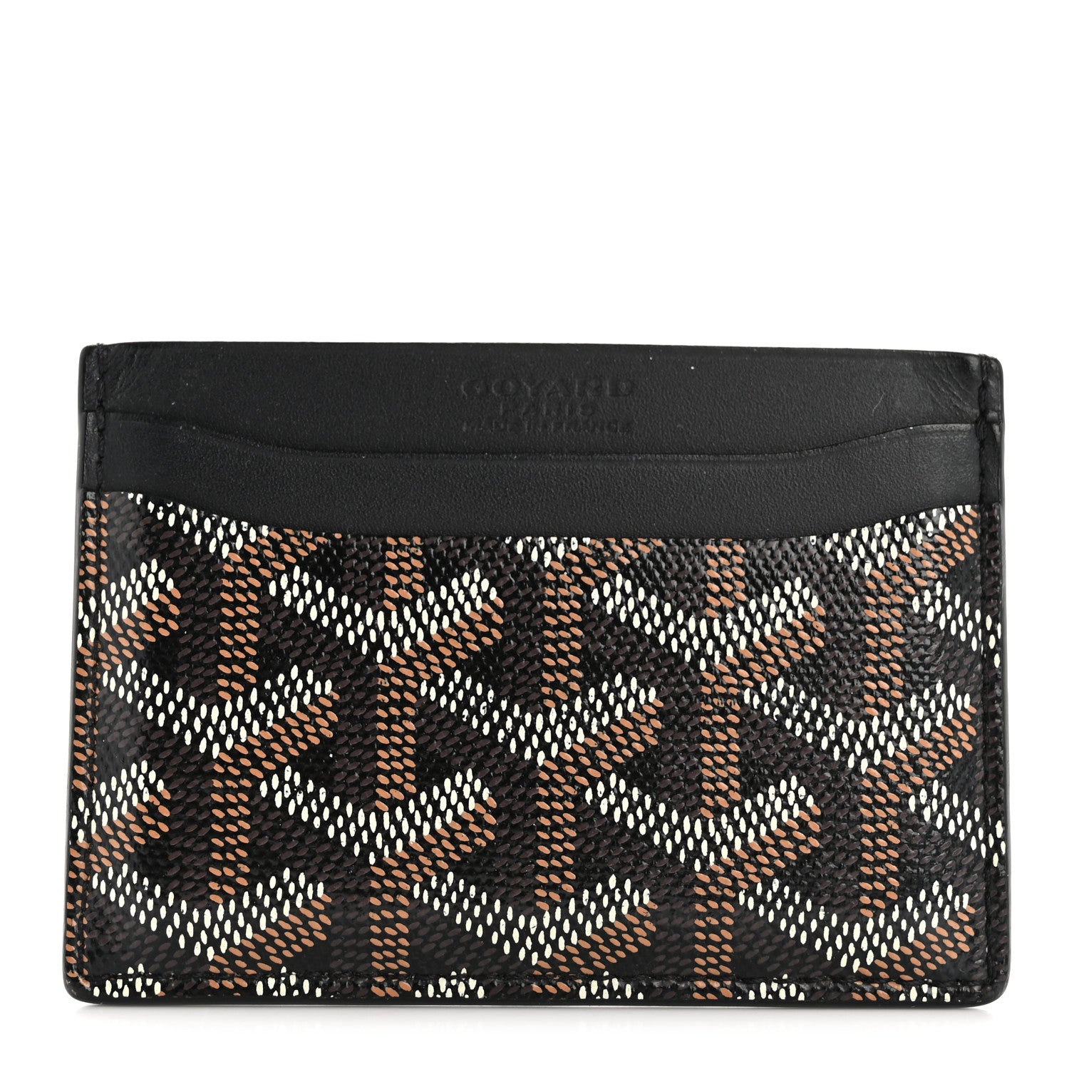 Goyard Goyardine Saint Sulpice Card Holder Black 1 of 8