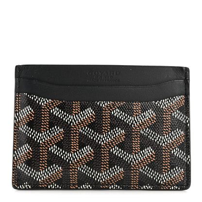 Goyard Goyardine Saint Sulpice Card Holder Black 1 of 8