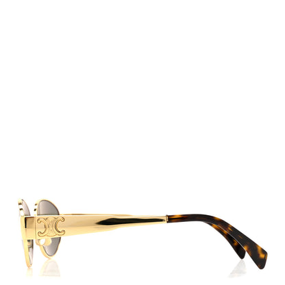 Celine Metal Triomphe 01 Sunglasses CL40235U Gold Green 3 of 7