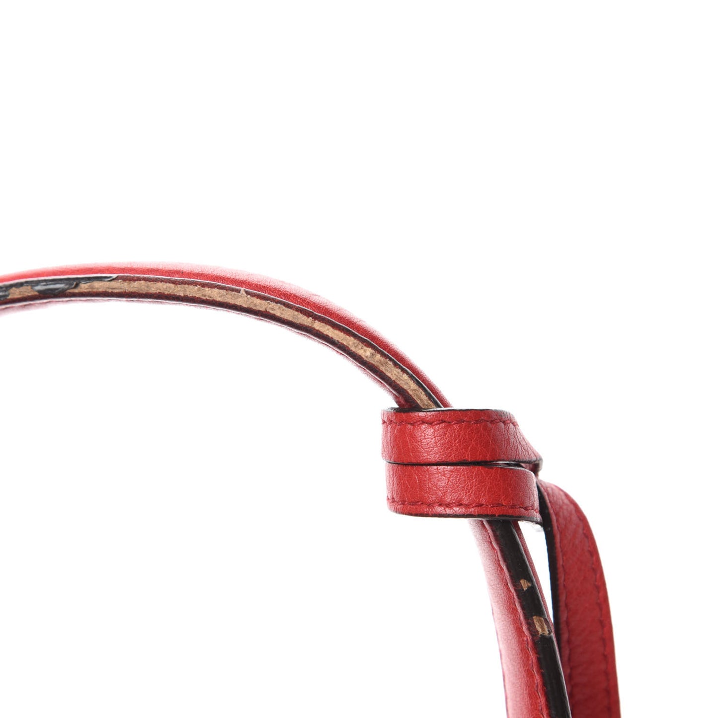 Pebbled Calfskin Medium Soho Shoulder Bag Red