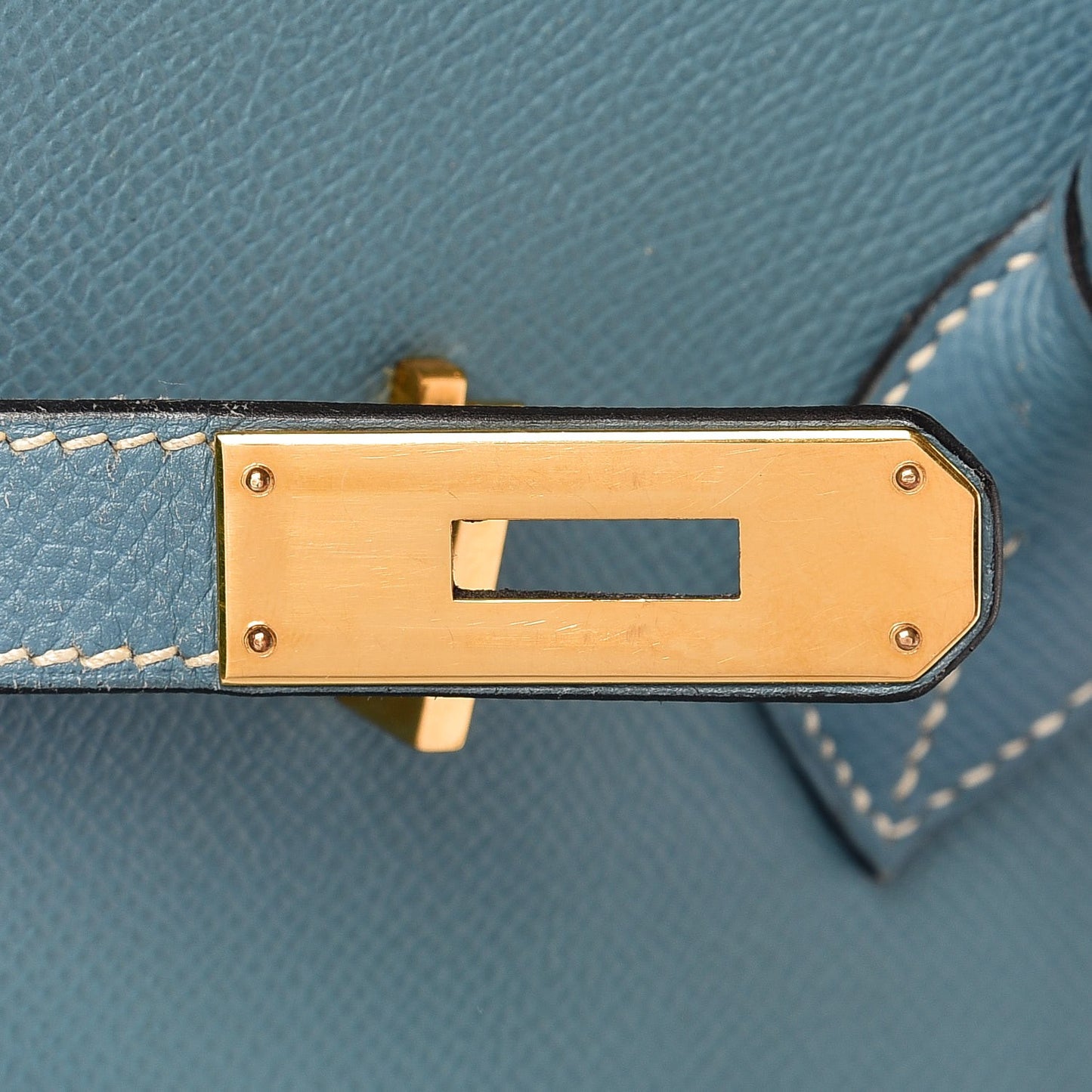Epsom Birkin 35 Blue Jean