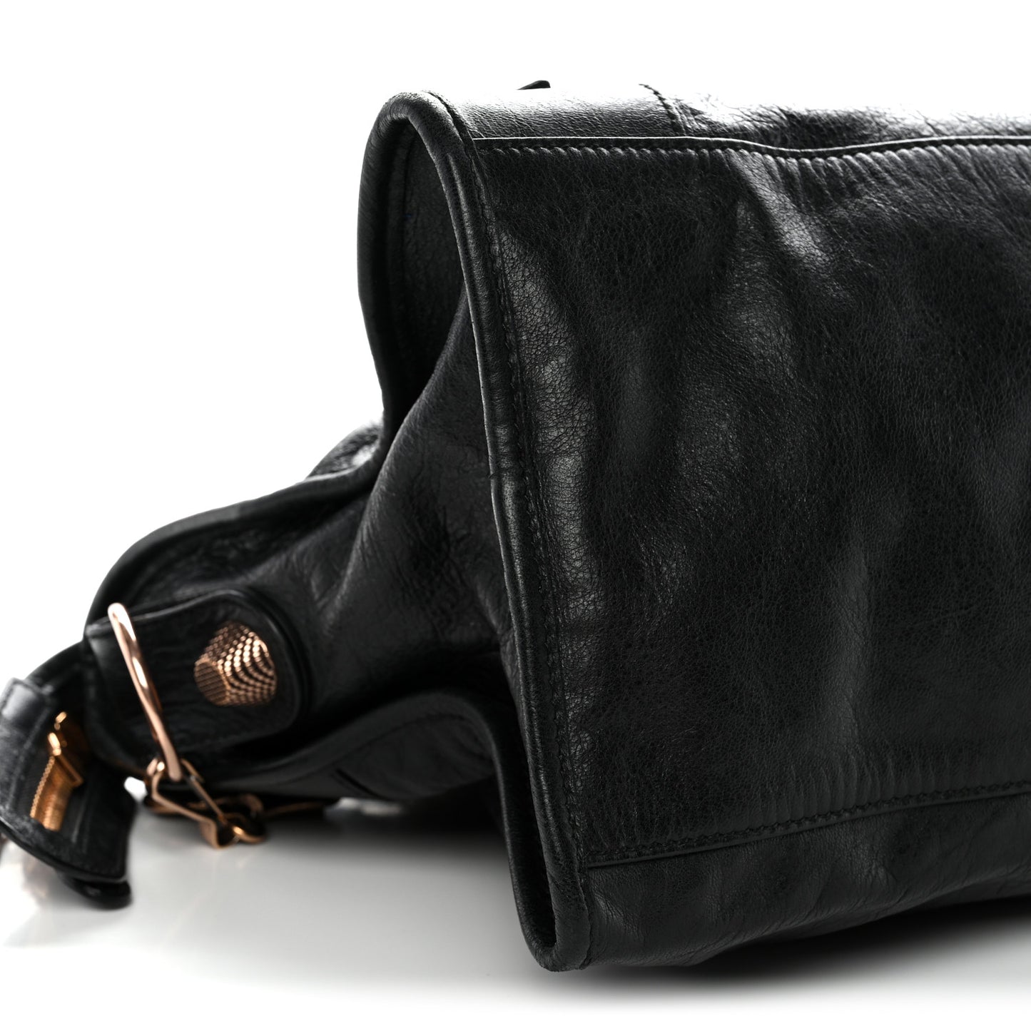 Agneau Giant 21 Rose Gold Hardware Part Time Black