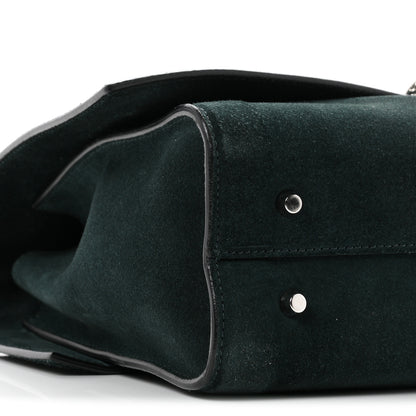 Givenchy Suede Small Shark Lock Satchel Green 9 of 10