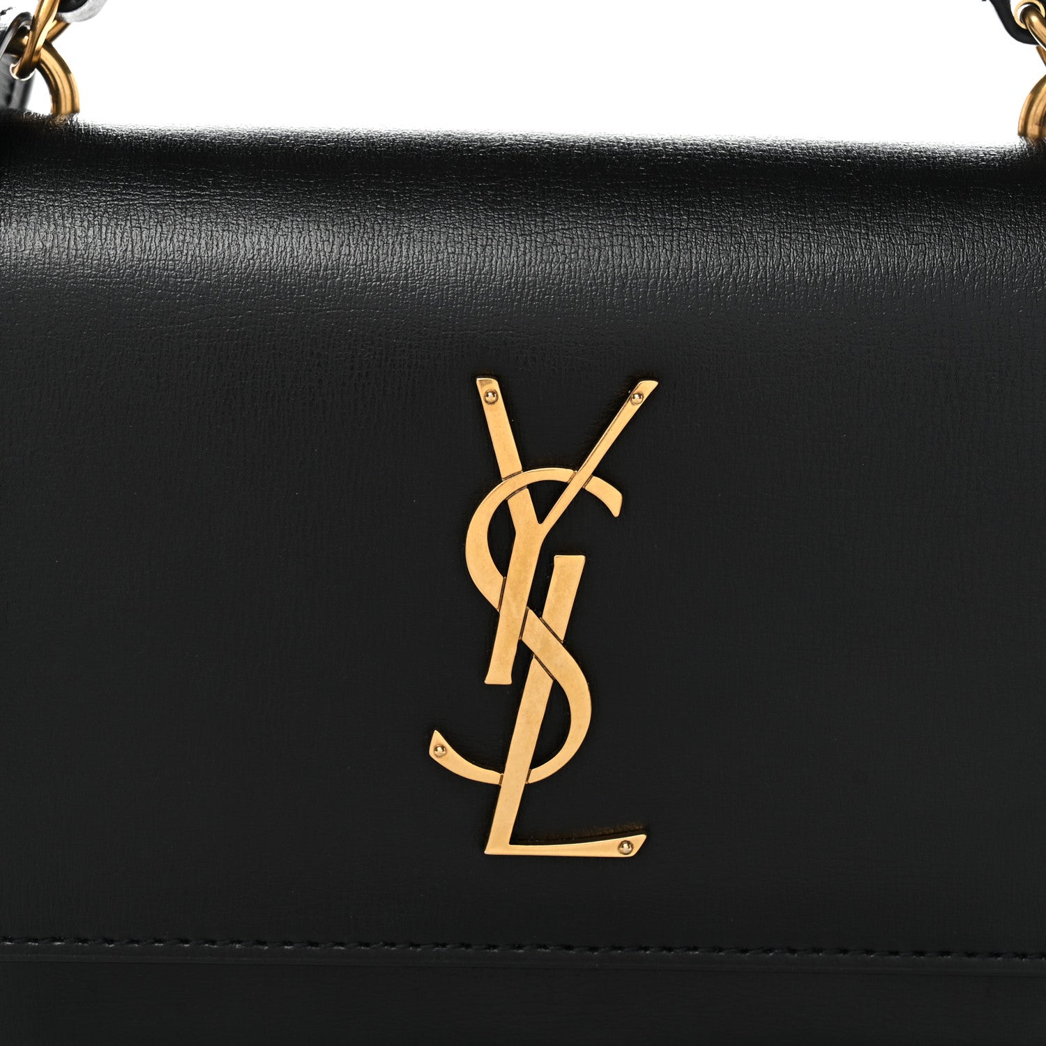 Saint Laurent Calfskin Monogram Sunset Chain Wallet Black 7 of 10
