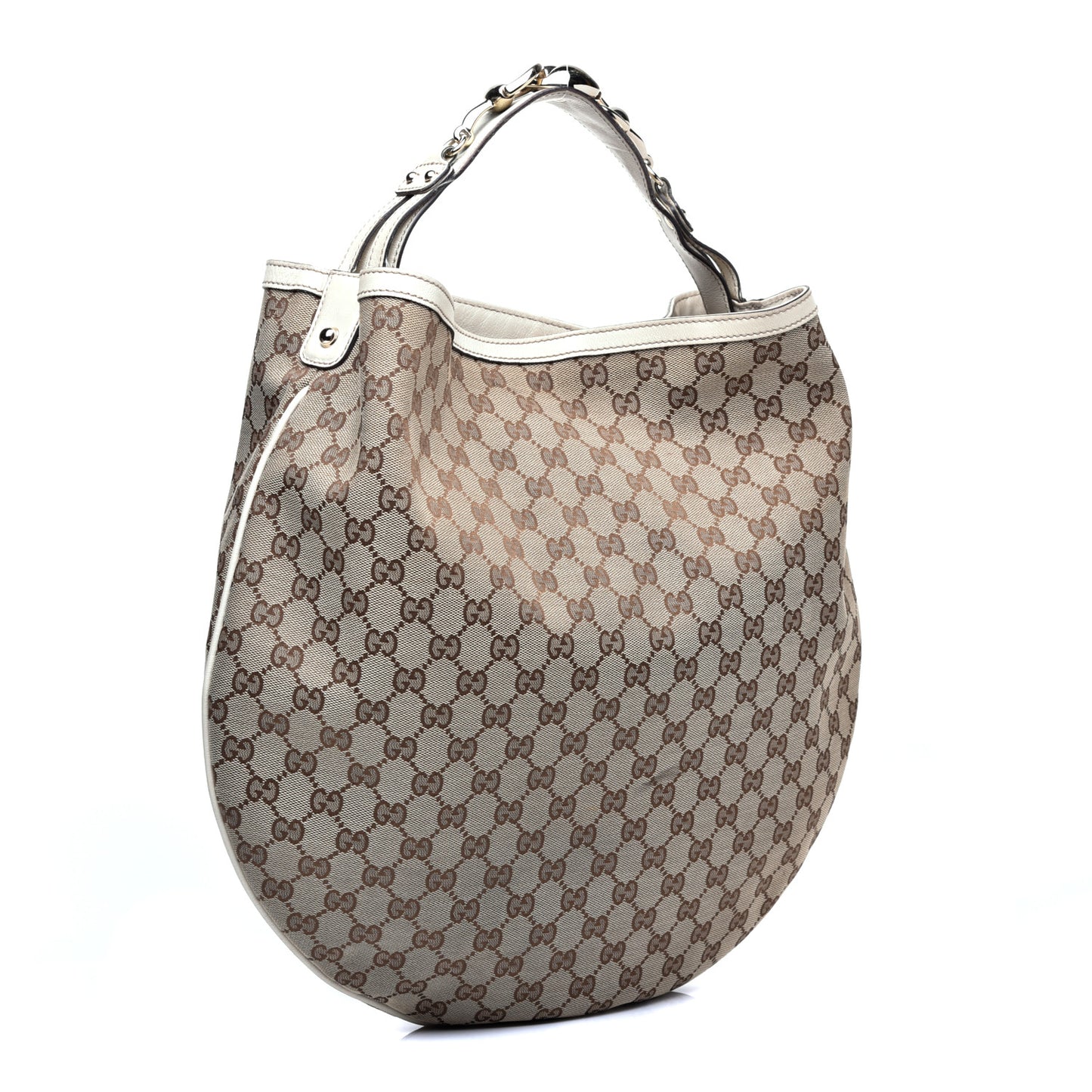 Monogram Large Wave Hobo Off White