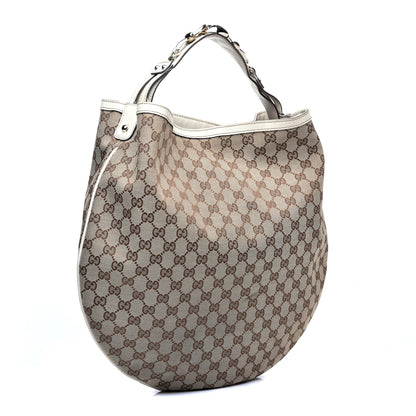 Gucci Monogram Large Wave Hobo Off White 3 of 10