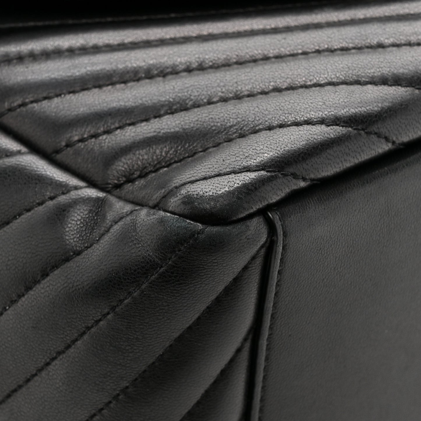 Lambskin Matelasse Monogram Joe Backpack Black