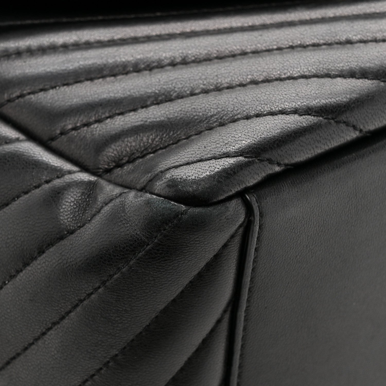 Saint Laurent Lambskin Matelasse Monogram Joe Backpack Black 13 of 14
