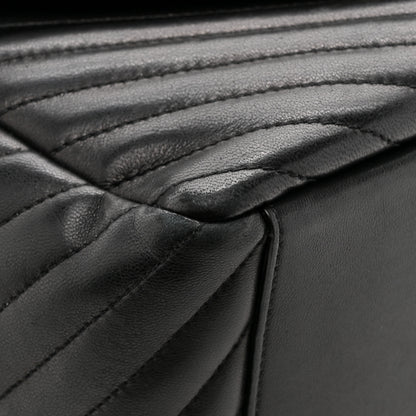 Saint Laurent Lambskin Matelasse Monogram Joe Backpack Black 13 of 14