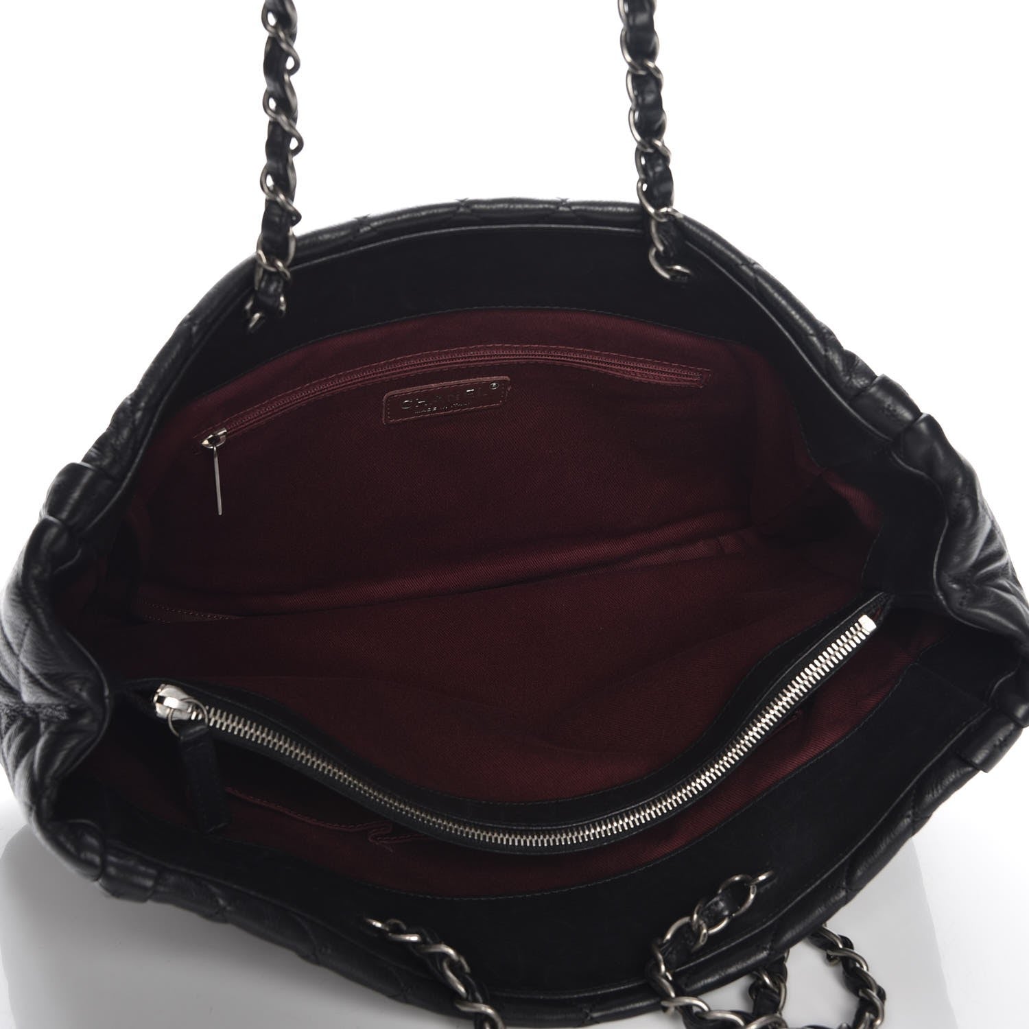 Chanel Calfskin Quilted Large Istanbul Tote Black 5 of 8