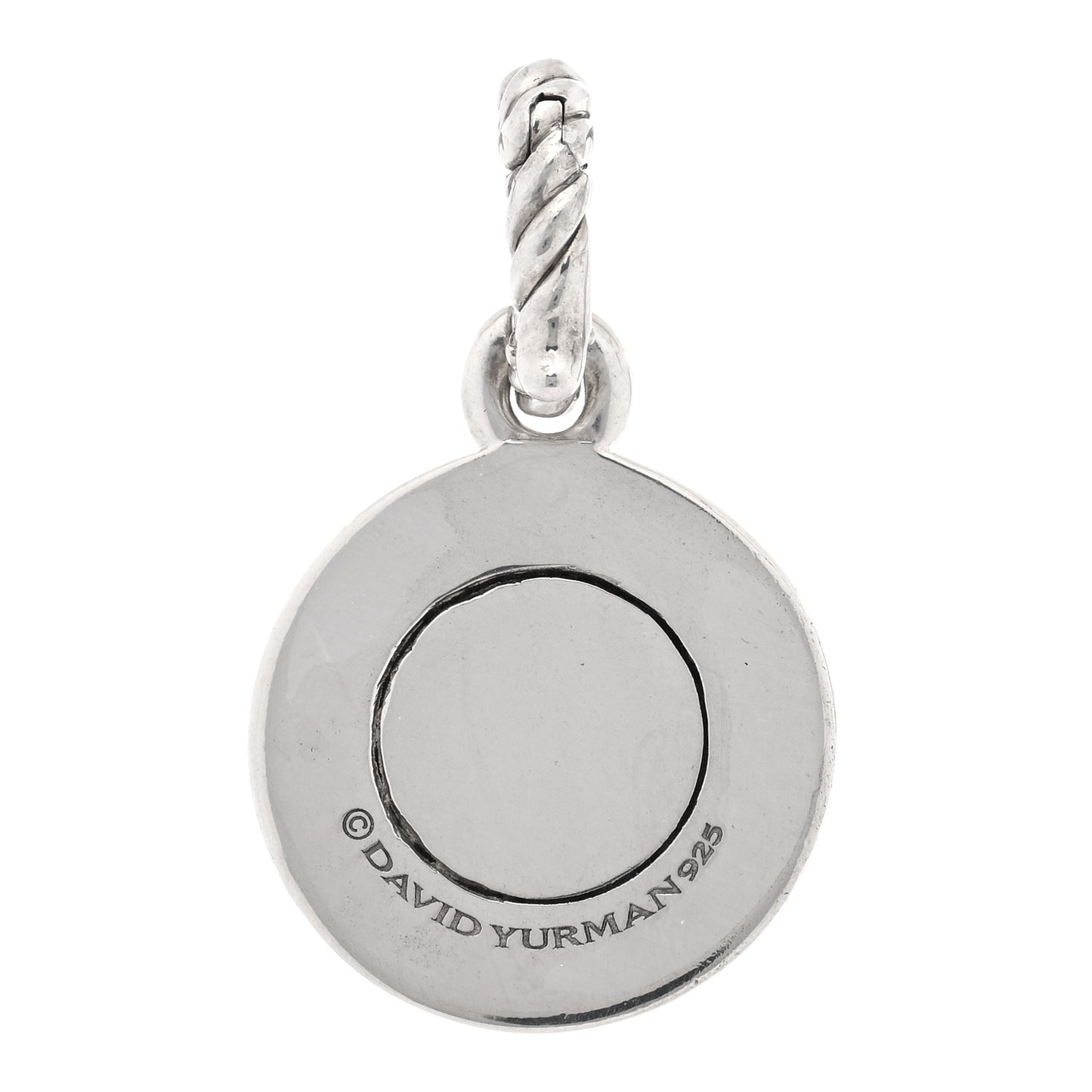 Sterling Silver Diamond Moonstone Amulet Enhancer Pendant Necklace