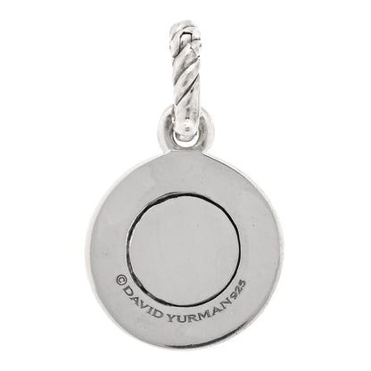 David Yurman Sterling Silver Diamond Moonstone Amulet Enhancer Pendant Necklace 3 of 3