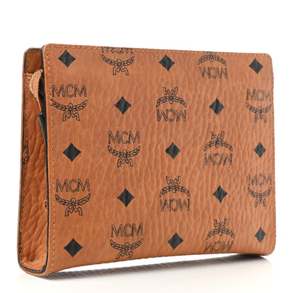 MCM Visetos Small Zip Pouch Cognac 3 of 10