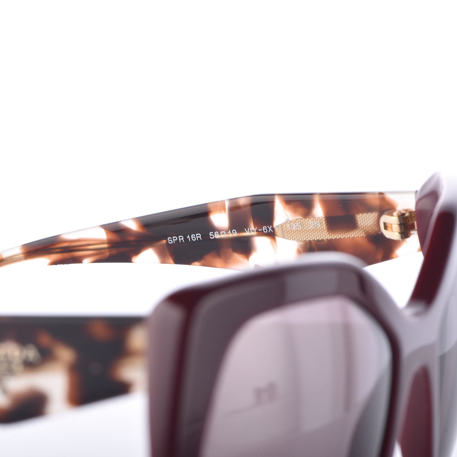 Prada Sunglasses SPR 16R Burgundy 6 of 6