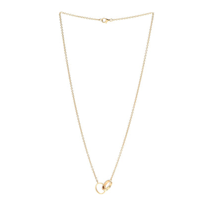 Cartier 18K Yellow Gold Interlocking LOVE Necklace 2 of 4