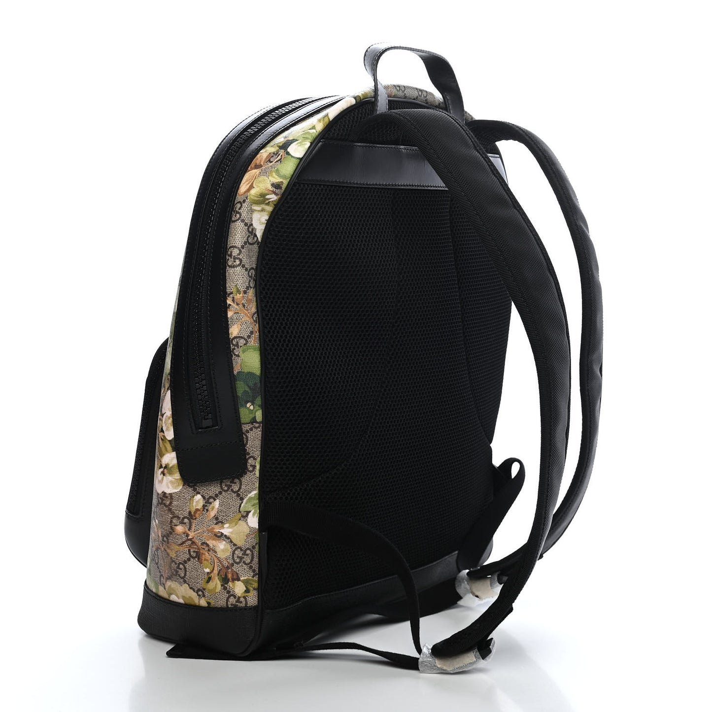 GG Supreme Monogram Blooms Medium Day Backpack Beige New Military Black
