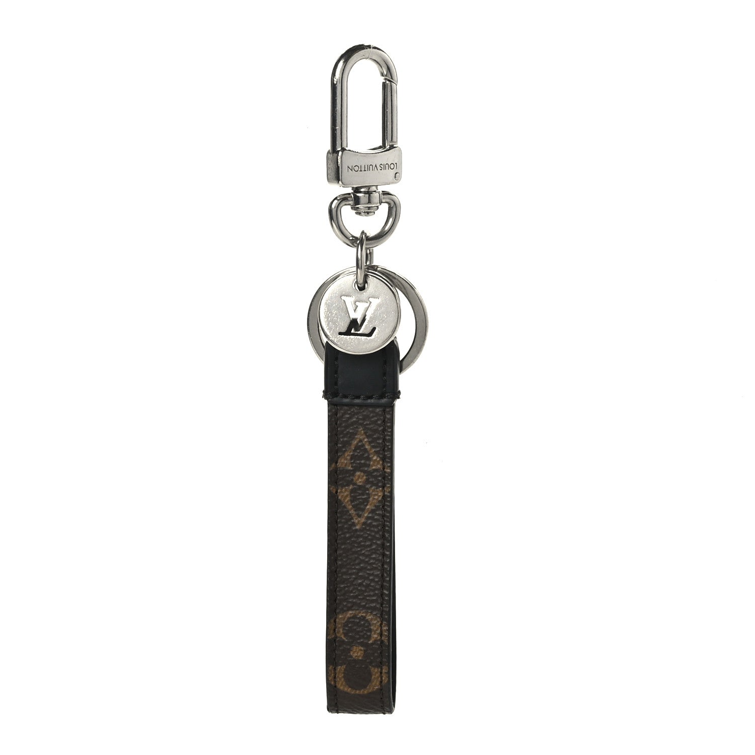 Louis Vuitton Monogram Slim Dragonne Bag Charm Key Holder 1 of 3