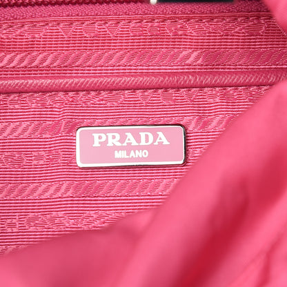 Prada Tessuto Nylon Vela Saffiano Mini Single Snap Buckle Backpack Fuxia 6 of 10