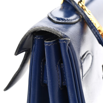 Hermes Box Kelly Retourne 32 Bleu Saphir 19 of 23