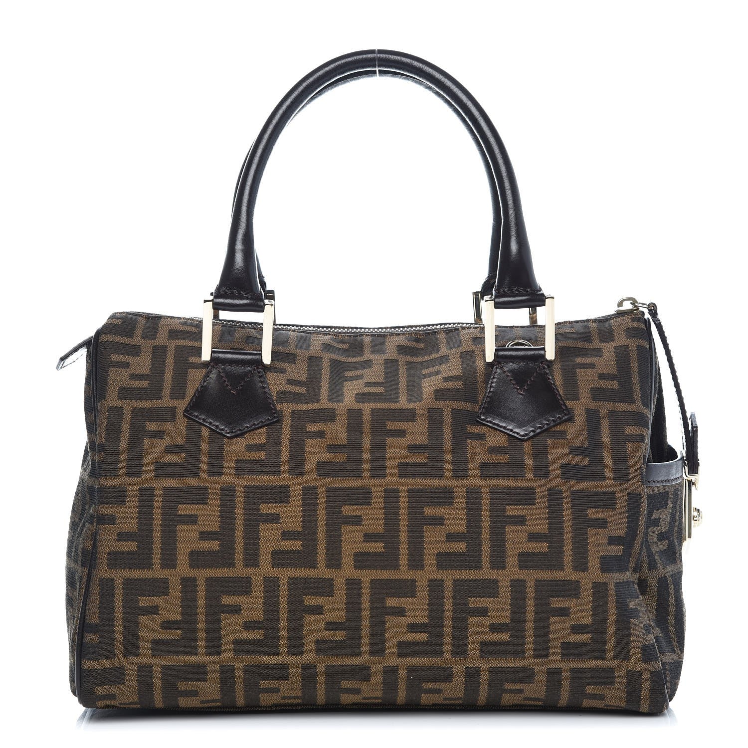 Fendi Zucca Cuoio Lucido Medium Chef Boston Tobacco Moro 1 of 8