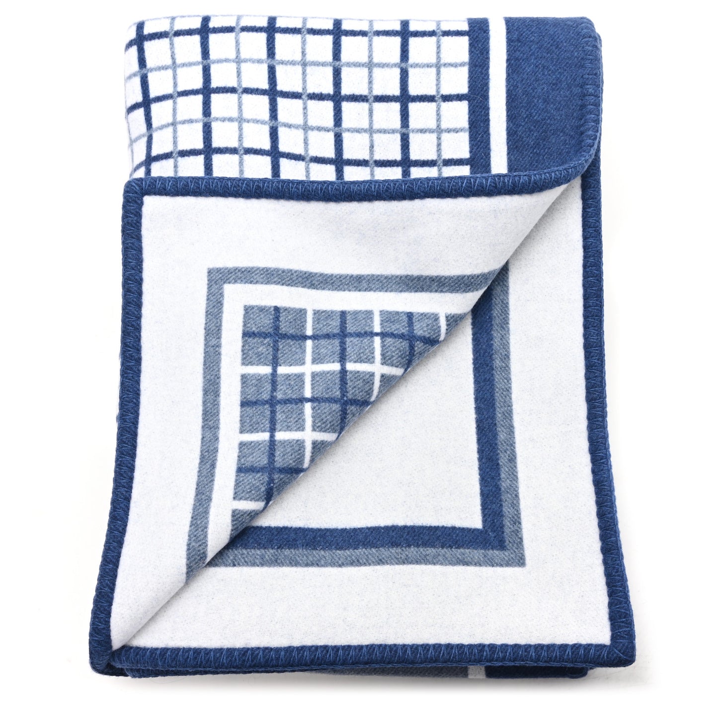 Meriono Wool Couvertures Nouvelles Blanket Marine