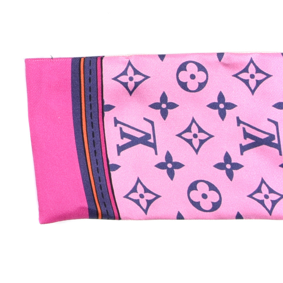 Silk Monogram Superstition Bandeau Rose