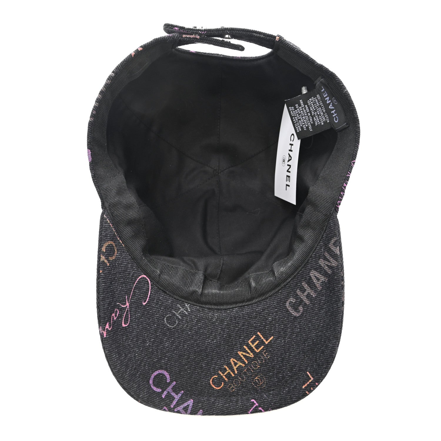 Chanel Cotton Mood Cap Hat Black Multicolor 7 of 10